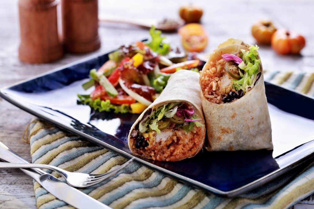 mexican cuisine burritos prawn queiro